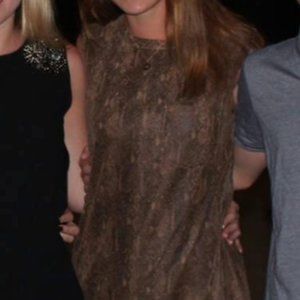 Printed Faux Snake Skin Dress